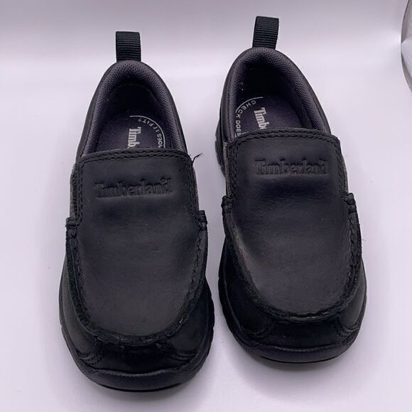 Timberland Kids Black Leather Slip On Shoes (Size: 7.5 Toddler) - Picture 6 of 16